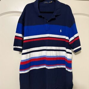 Polo by Ralph Lauren Men's Navy Striped Shirt 2XLT